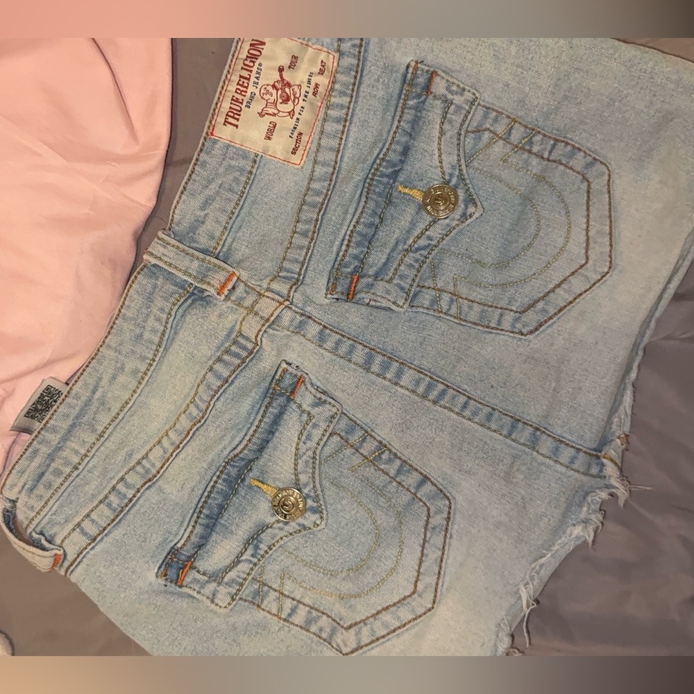 True Religion Women's Mini Jean Skirt